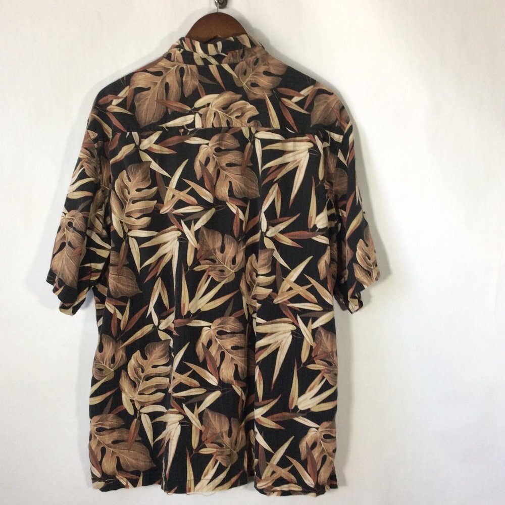 Kona Kai Men’s Button-Down Cotton Shirt Leaf Print Size 2X - Picture 5 of 6